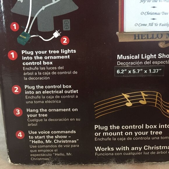 Mr. Christmas Maestro Mouse Christmas Light & Sound Show NEW - Picture 4 of 9